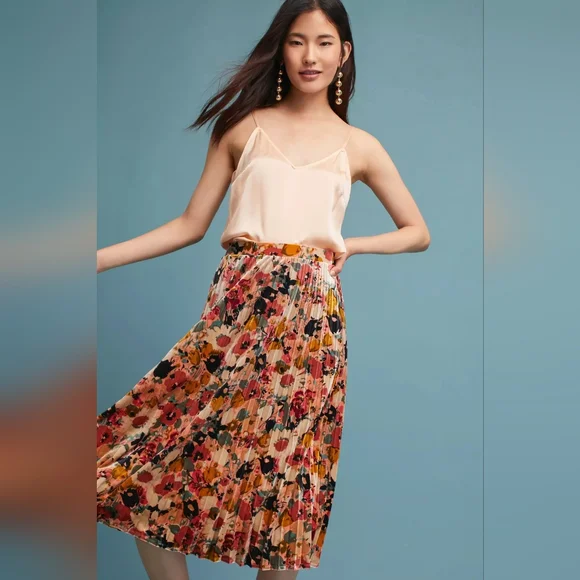 Anthropologie Maeve Floral Skirt Size XL - Picture 1 of 8